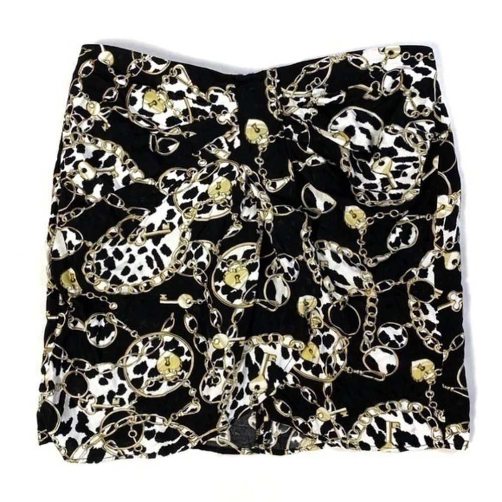 TOPSHOP Chain Print Strapless Blouse‎